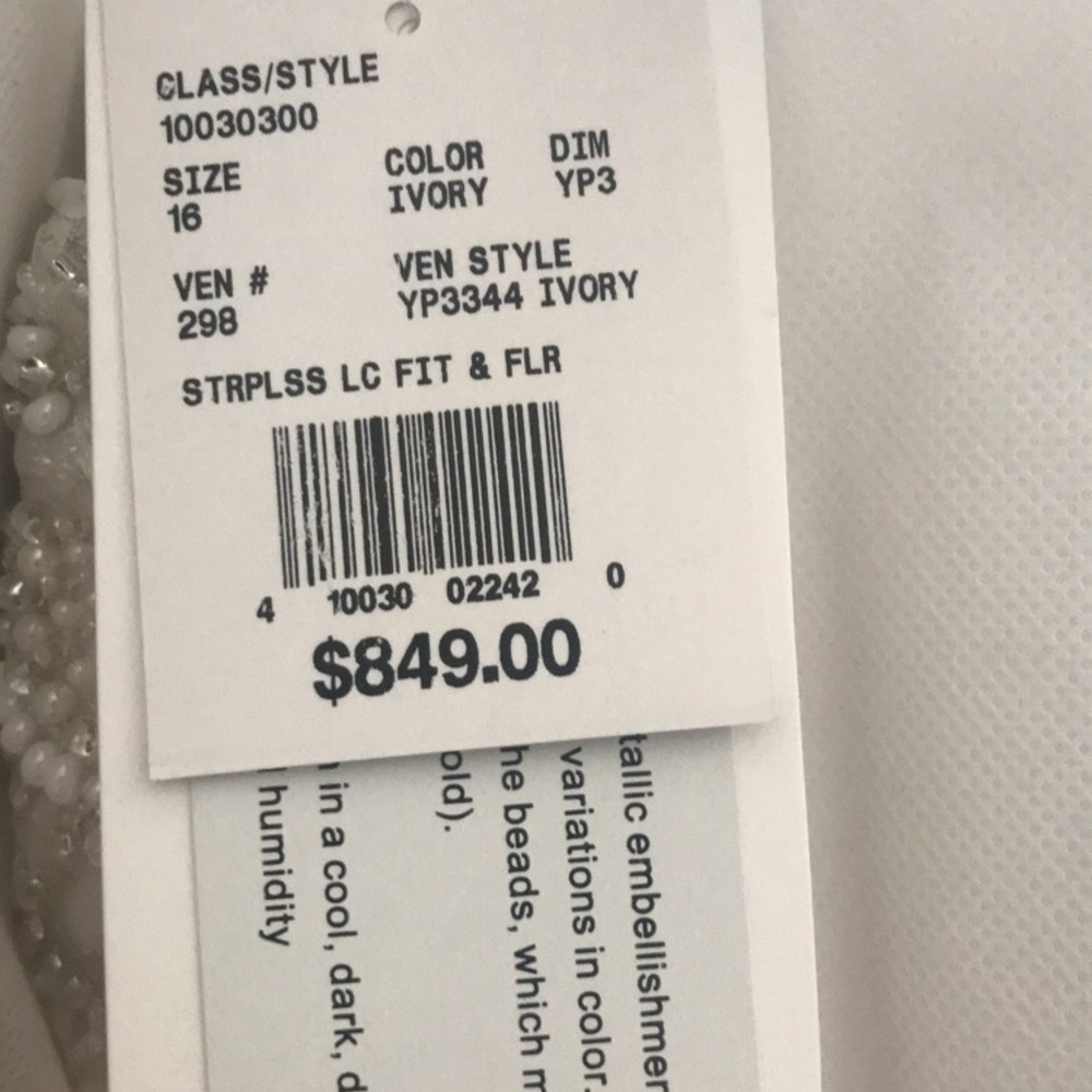 Size 16 wedding dress